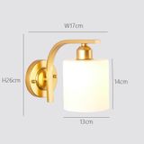  5W Ánh sáng ấm áp Phòng ngủ đơn giản Nghiên cứu đèn đầu giường Đèn tường LED Đèn tường hành lang sáng tạo (2035 Vàng hổ phách) 