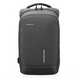  KINGSONS KS-3149 Laptop Backpack College Student Anti-Theft USB Shoulders Bag 13-inch (Dark Gray) 