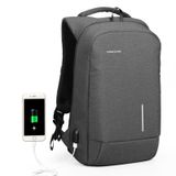  KINGSONS KS-3149 Laptop Backpack College Student Anti-Theft USB Shoulders Bag 15.6-inch (Dark Gray) 