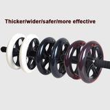  Bánh xe bụng PU Shanlian bánh xe hai bánh câm tập thể dục con lăn thể dục với miếng đệm quỳ (bánh xe lớn (màu đen trong suốt)) 