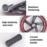 Bánh xe bụng PU Shanlian bánh xe hai bánh câm tập thể dục con lăn thể dục với miếng đệm quỳ (bánh xe lớn (màu đen trong suốt)) 