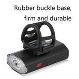  West Biking YP0701281 Đèn xe đạp Mũ bảo hiểm Đèn cảnh báo phía trước và đuôi Đèn USB Night Cưỡi Thiết bị xe đạp leo núi với đèn bên (Đen) 