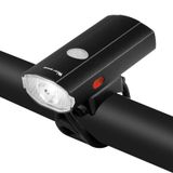  West Biking YP0701281 Đèn xe đạp Mũ bảo hiểm Đèn cảnh báo phía trước và đuôi Đèn USB Night Cưỡi Thiết bị xe đạp leo núi với đèn bên (Đen) 