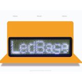  Huy hiệu LED với các ký tự cuộn phù hiệu phát sáng, hỗ trợ nhiều ngôn ngữ, kích thước màn hình: 93 x 30 x 6 mm, giao màu ngẫu nhiên 