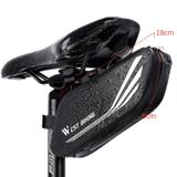  West Biking YP0707219 Xe đạp di động Túi đuôi phản quang Túi yên ngựa Túi cứng Vỏ ghế Túi đựng đồ chơi (Đen) 