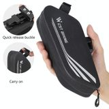  West Biking YP0707219 Xe đạp di động Túi đuôi phản quang Túi yên ngựa Túi cứng Vỏ ghế Túi đựng đồ chơi (Đen) 