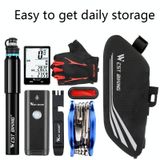  West Biking YP0707219 Xe đạp di động Túi đuôi phản quang Túi yên ngựa Túi cứng Vỏ ghế Túi đựng đồ chơi (Đen) 