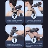  Cơ bắp thư giãn Thiết bị tập thể dục Massage Gun fascia, Màu sắc: Mô hình chuyên nghiệp (Đen) 