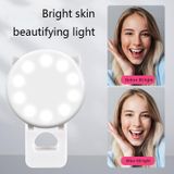  3 chiếc Beauty Selfie Round Live Clip Led ngoài Phim hoạt hình Điện thoại di động Mini Fill Light (Trắng) 