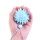  2 chiếc TPR Grip Ball Phục hồi chức năng Hemiplegia Stroke Massage Bóng ngón tay, Đặc điểm kỹ thuật: 6cm với dây thừng (màu xanh nhạt) 