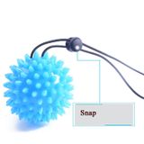  2 chiếc TPR Grip Ball Phục hồi chức năng Hemiplegia Stroke Massage Bóng ngón tay, Đặc điểm kỹ thuật: 6cm với dây thừng (màu xanh nhạt) 