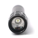  2 chiếc Đèn pin LED ba tốc độ Đèn pin nhôm mini (Đen) 