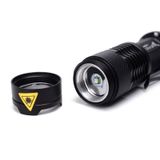  2 chiếc đèn pin led mini zoom Đèn pin có thể thu vào hai mục đích (Bạc) 