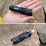 2 chiếc đèn pin led mini zoom Đèn pin có thể thu vào hai mục đích (Bạc) 