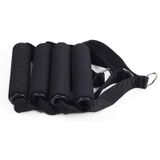  10 chiếc Yoga Fitness Pull Belt Tay cầm thể dục dụng cụ võng (Đen) 