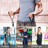  10 chiếc Yoga Fitness Pull Belt Tay cầm thể dục dụng cụ võng (Đen) 