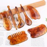  Tấm cạo nhựa Massage Gân mặt Thẩm mỹ viện Bảng cạo râu Bút châm cứu, Phân loại màu sắc: Tấm cá màu hổ phách 