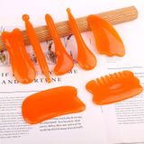  Tấm cạo nhựa Massage Gân mặt Thẩm mỹ viện Bảng cạo râu Bút châm cứu, Phân loại màu sắc: Tấm cá màu vàng nhựa 