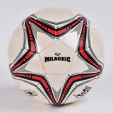  Milachic Big Five-Pointed Star Pattern Oflain-Proof PU Leather Cạnh tranh Bóng đá, Bóng đá Kích thước: Số 5 (Dành cho 11 người) 