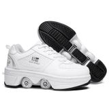  Giày trượt patin hai mục đích Giày đôi Row Row Rune Giày trượt patin, Kích thước: 33 (Low-top không có ánh sáng (trắng)) 