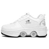  Giày trượt patin hai mục đích Giày dép Row Row Rune Giày trượt patin, Kích thước: 35 (Low-top không có ánh sáng (trắng)) 