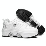  Giày trượt patin hai mục đích Giày dép Row Row Rune Giày trượt patin, Kích thước: 35 (Low-top không có ánh sáng (trắng)) 