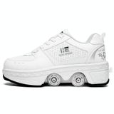  Giày trượt patin hai mục đích Giày đôi Row Row Rune Giày trượt patin, Kích thước: 41 (Low-top không có ánh sáng (trắng)) 