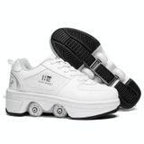  Giày trượt patin hai mục đích Giày đôi Row Row Rune Giày trượt patin, Kích thước: 41 (Low-top không có ánh sáng (trắng)) 