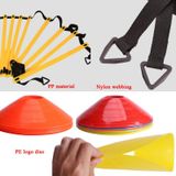  Đào tạo bóng đá 23 trong 1 Ladder + Đĩa logo + Bộ ô kéo (Màu hỗn hợp) 
