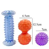 Massage Ball Fascia Ball Ball Mudcle Thư giãn Thể dục Bóng cầm tay, Phong cách: Đen chân dưới + Bump Peanut Ball + 7cm Tattan 