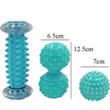  Massage Ball Fascia Fascia Ball Muscle Thư giãn Thể dục Bóng cầm tay, Phong cách: Đáy chân xanh + Bump Peanut Ball + 7cm Tattan 