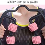  Bọt trục massage cơ bắp yoga con lăn vật tư thể dục (loại thả nước cherry màu hồng) 