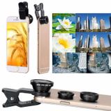  Điện thoại di động 10 trong 1 Điện thoại di động Universal Ống kính góc rộng Macro Fisheye Selfie Stick Set, Đặc điểm kỹ thuật: 8x (Đen) 