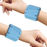  1 Cặp Yoga Thể dục Có thể tháo rời Vòng đeo tay vòng bi thể thao Vòng đeo tay thể thao Vòng đeo tay bằng silicon, Đặc điểm kỹ thuật: 900g (màu xanh) 