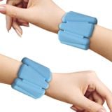  1 Cặp Yoga Thể dục Có thể tháo rời Vòng tay chịu lực Vòng tay thể thao Vòng đeo tay thể thao Vòng đeo tay Silicone, Đặc điểm kỹ thuật: 900g (hồng) 