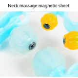  3 chiếc Hướng dẫn sử dụng Máy mát xa cổ tử cung Kính đa chức năng Massage và cổ Massage, Hình dạng: Tăng cường trị liệu từ tính màu xanh 