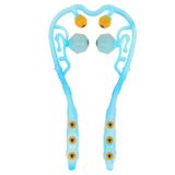  3 chiếc Hướng dẫn sử dụng Máy mát xa cổ tử cung Kính đa chức năng Massage và cổ Massage, Hình dạng: Tăng cường trị liệu từ tính màu xanh 