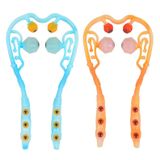  3 chiếc Hướng dẫn sử dụng Máy mát xa cổ tử cung Kính đa chức năng Massage và cổ Massage, Hình dạng: Tăng cường trị liệu từ tính Cam 