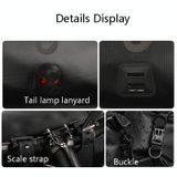  Rhinowalk X21998 Full 12L Không thấm nước Công suất lớn Túi treo trước Túi đi xe đạp đường dài (Đen) 