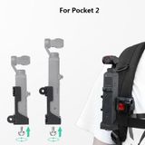  Sunnylife OP2-Q9425 Foldable Dual Hook Adapter Base Mount Connecting Backpack Clamp Bicycle Clip for DJI OSMO Pocket 2(Adapter) 