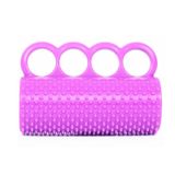  Hemiplegia Finger Sức mạnh Phục hồi chức năng Đào tạo Silicone Grip Thiết bị Người lớn Massage Massage Bóng (Tím) 