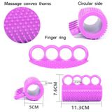  Hemiplegia Finger Sức mạnh Phục hồi chức năng Đào tạo Silicone Grip Thiết bị Người lớn Massage Massage Bóng (Tím) 