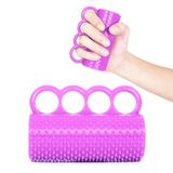  Hemiplegia Finger Sức mạnh Phục hồi chức năng Đào tạo Silicone Grip Thiết bị Người lớn Massage Massage Bóng (Tím) 