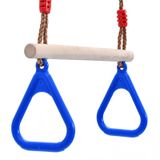  Cây gậy gỗ ép bắt tay treo nhẫn trẻ em swing, giao hàng màu ngẫu nhiên 