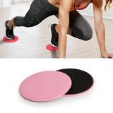  2 paris pilates yoga tấm trượt tại nhà thể thao abs cocked mông fitness feet tấm trượt (màu hồng) 