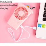  6791 Loại cốc trái cây Quạt nhỏ cầm tay Quạt sạc USB ba tốc độ (màu xanh lá cây) 