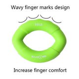  2 CÁI Maxsoins MXO-009898 Bộ sưu tập ngón tay silicon Thiết bị cầm tay Phục hồi hình dạng ô liu Thiết bị Pinch, Đặc điểm kỹ thuật: 20LB (Xanh lục) 