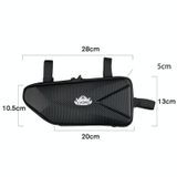  Túi tam giác xe đạp BW4 Túi vỏ cứng EVA (Đen) 