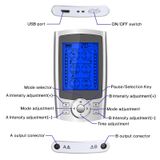  24 chế độ Máy mát xa xung điện tử kỹ thuật số thông minh toàn thân Vật lý trị liệu Meridian Massage, Đặc điểm kỹ thuật: Anh cắm (Bạc) 