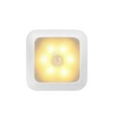  1143 Cảm giác cơ thể con người Ánh sáng ban đêm Smart Home Sensing Đèn, Màu sáng: Vỏ trắng Ấm Ánh sáng 